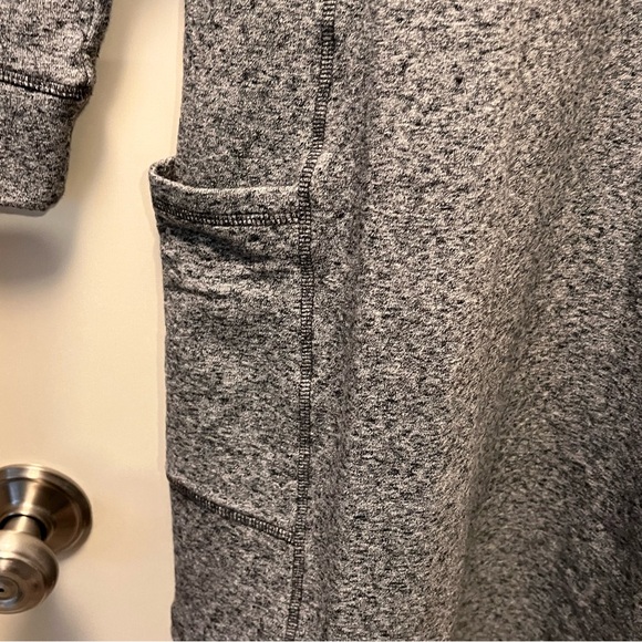 Talbots Asymmetrical zip terry dress Gray - MP with pockets! - Picture 8 of 12